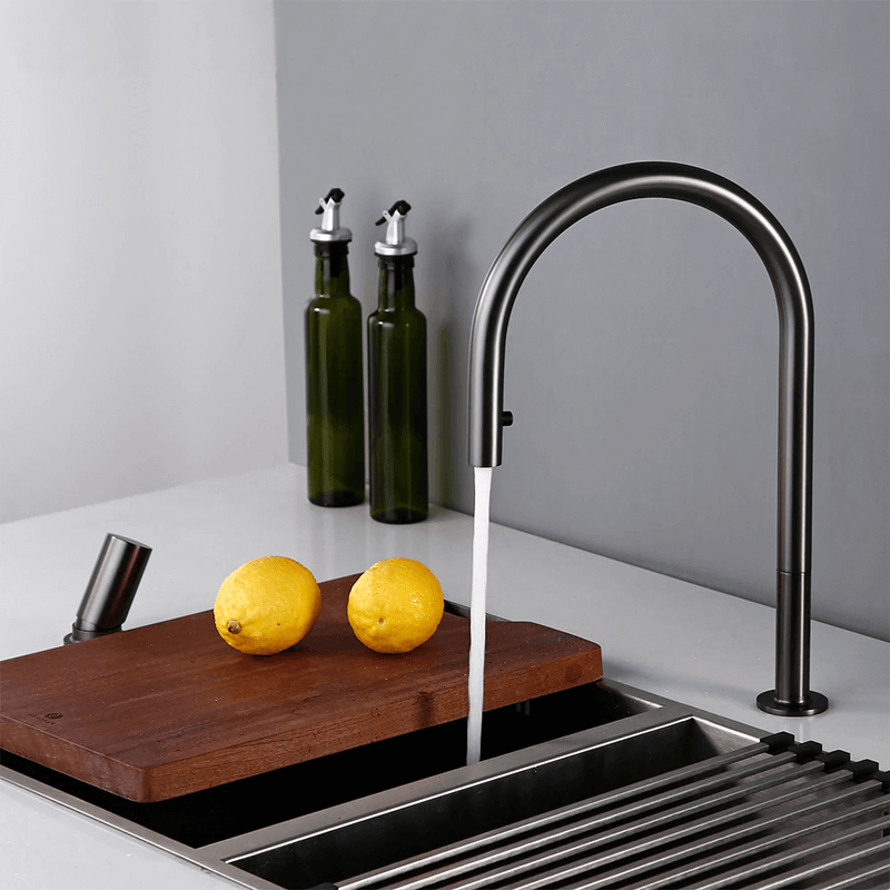 2-Hole Kitchen Faucet With Pull Out Spout