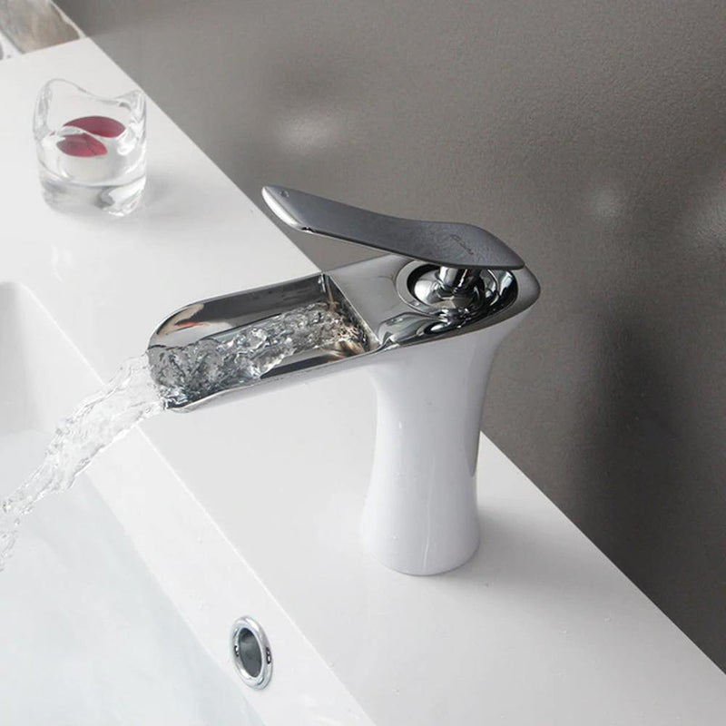 Waterfall Basin Bathroom Sink Faucet Single handle