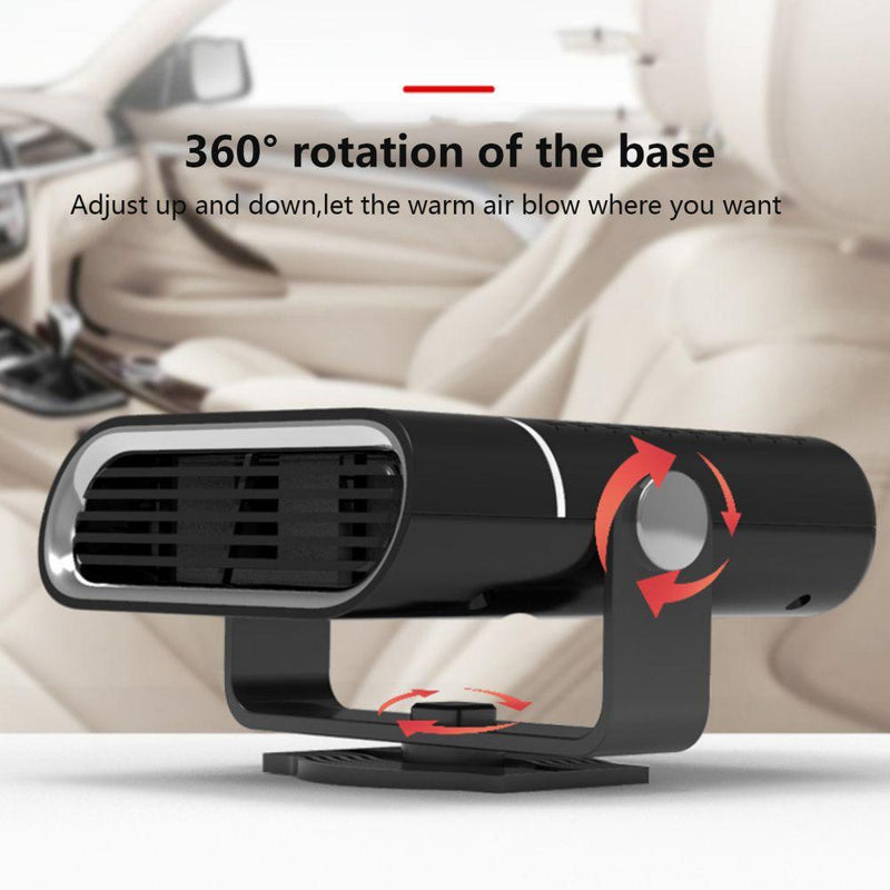 2024 Portable Car Heater Fast Heating Quickly Defrost Defogger Demister Heat Cooling Fan