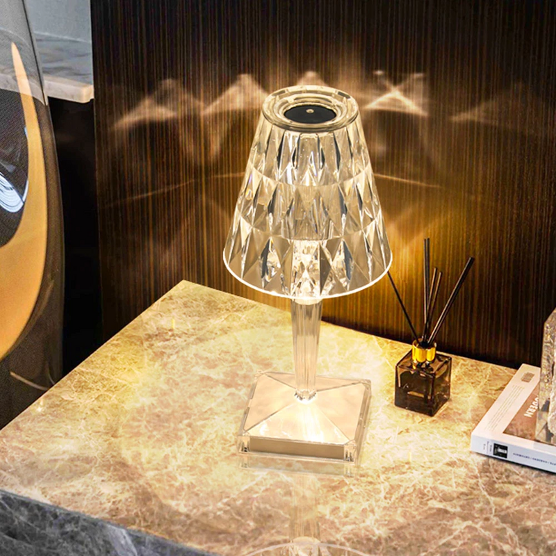 Rechargeable Crystal Table Lamp
