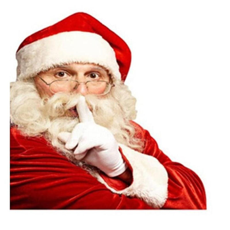 12-inch Christmas Funny Santa Car Window Stickers Santa Claus Car Glass Stickers Auto Vinyl Decal  Decoration For All Car