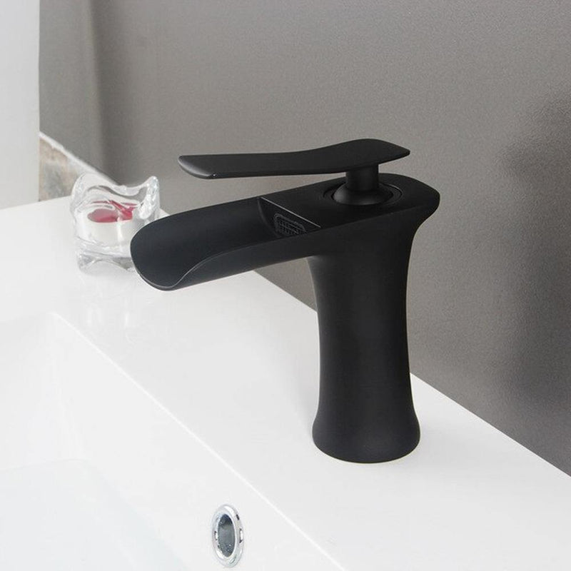 Waterfall Basin Bathroom Sink Faucet Single handle