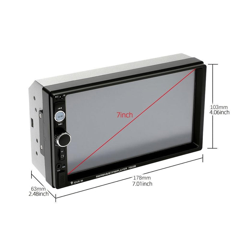 2 Din 7 Inch Car Stereo Touch Screen Multimedia MP5 Radio