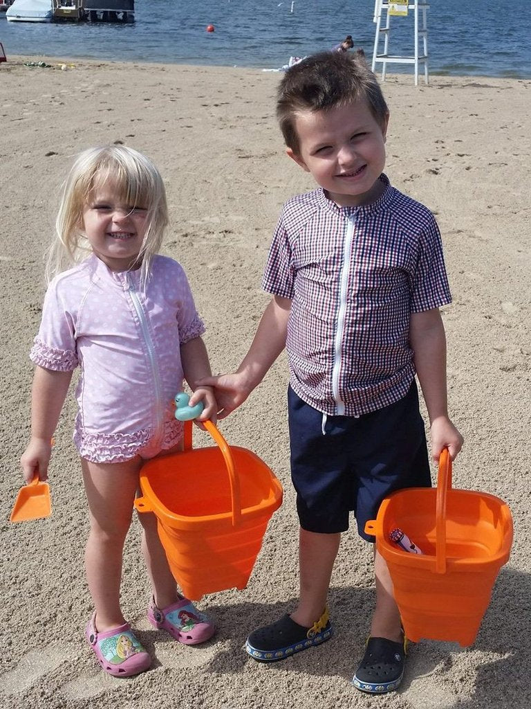 Starfish Orange Pail + White Shovel