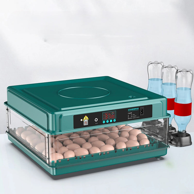Digital Egg Incubator with Adjustable Tray – EU Plug, Light Tester & Turner for Hatching Chickens, Birds & More