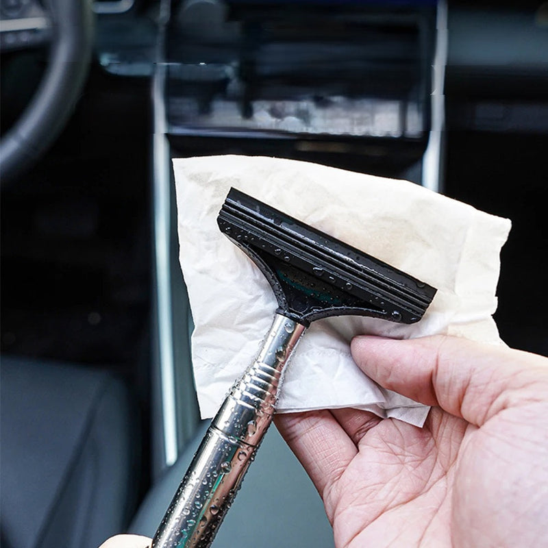 Extendable Car Rearview Mirror Wiper – Mist-Free Clarity with Easy Long-Handle Cleaning