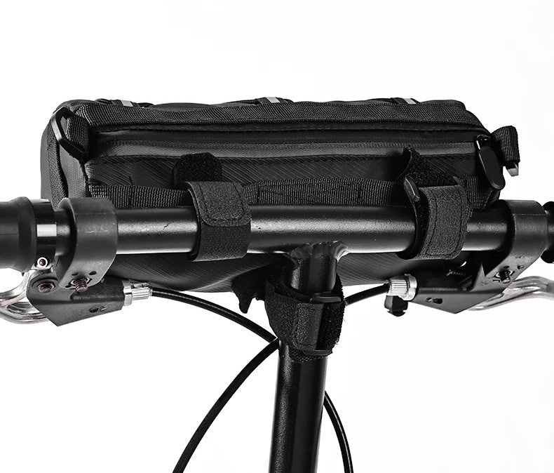 Waterproof Bike Front Tube Bag – Portable Large Capacity Handlebar Storage Basket for Cyclists & Commuters