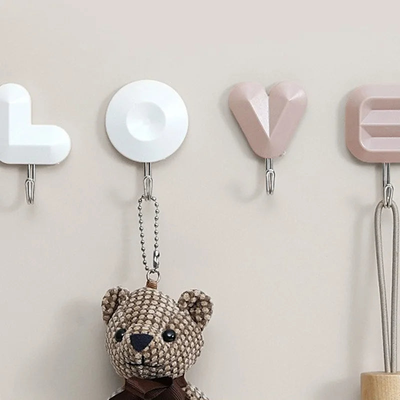 Wall-Mounted Hat Organizer - 6-Hook L Shaped Rack for Baseball Caps, Belts, and Accessories