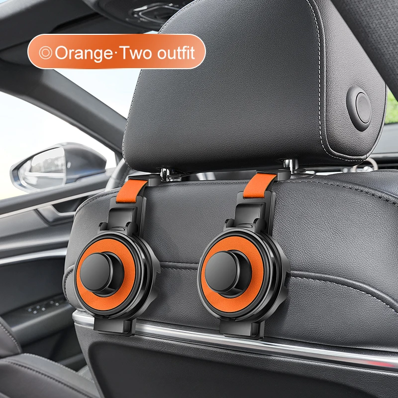 Car Seat Headrest Hook & Cup Holder – Multi-Functional Backseat Organizer for Bags & Drinks
