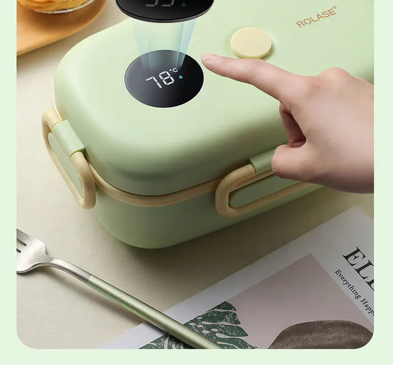 Digital Display Thermal Insulated Lunch Box – Smart Food Container for Men, Women, and Kids’ Fresh Meals