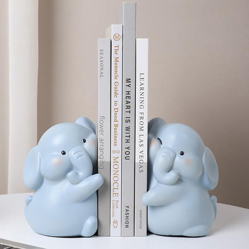 Hug Duck Bookends – 2pcs. Heavy-Duty Resin Animal Book Stoppers