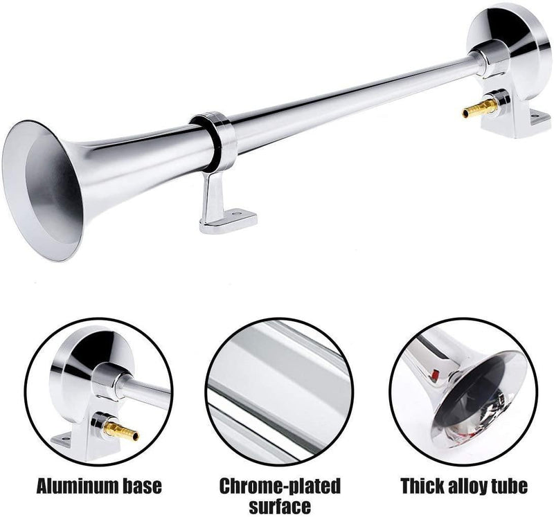 185dB Super Loud Air Horn Compressor Single Trumpet Train Car Truck Boat