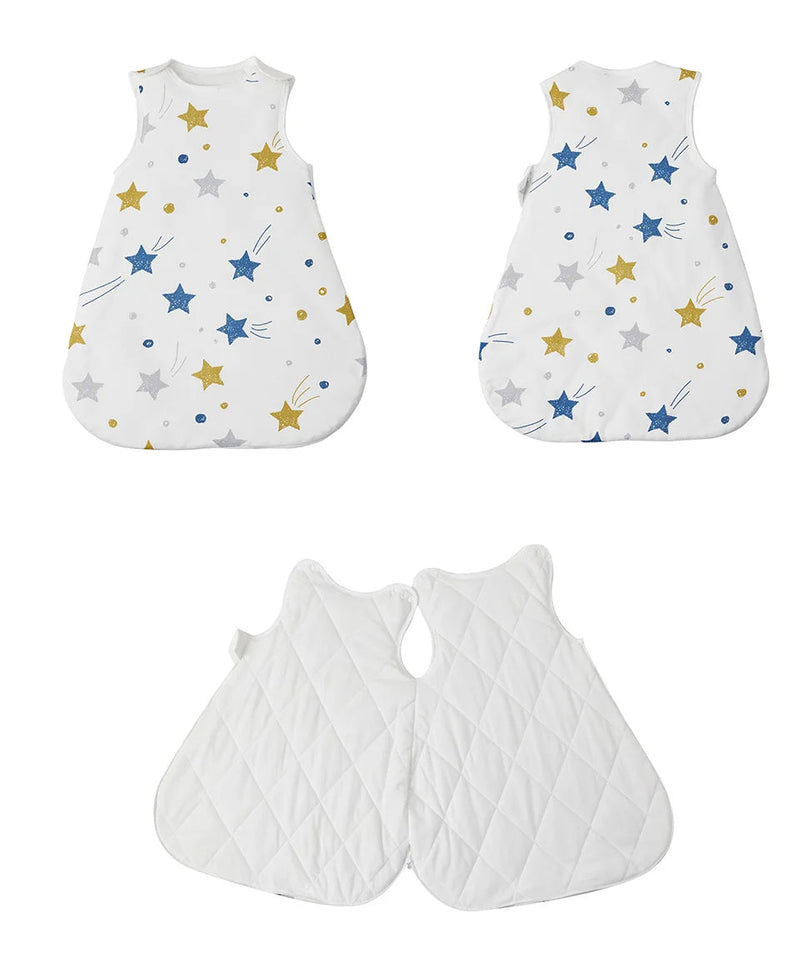 Cozy Baby Sleeping Bag – Anti-Kick Blanket for Infants 0-24 Months with Starry Print