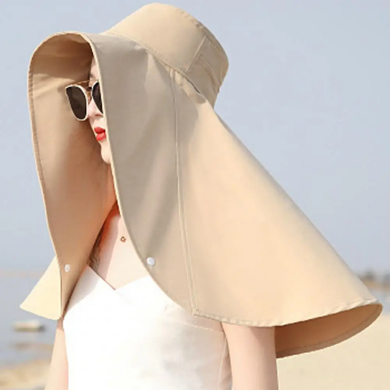 Moisture-Wicking Wide Brim Sun Hat – Breathable, Quick-Dry & Skin-Friendly UV Protection Hoodie Hat