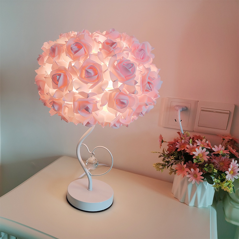 Pastel Rose LED Tree Lamp – Romantic Glow for Weddings, Parties & Cozy Home Vibes