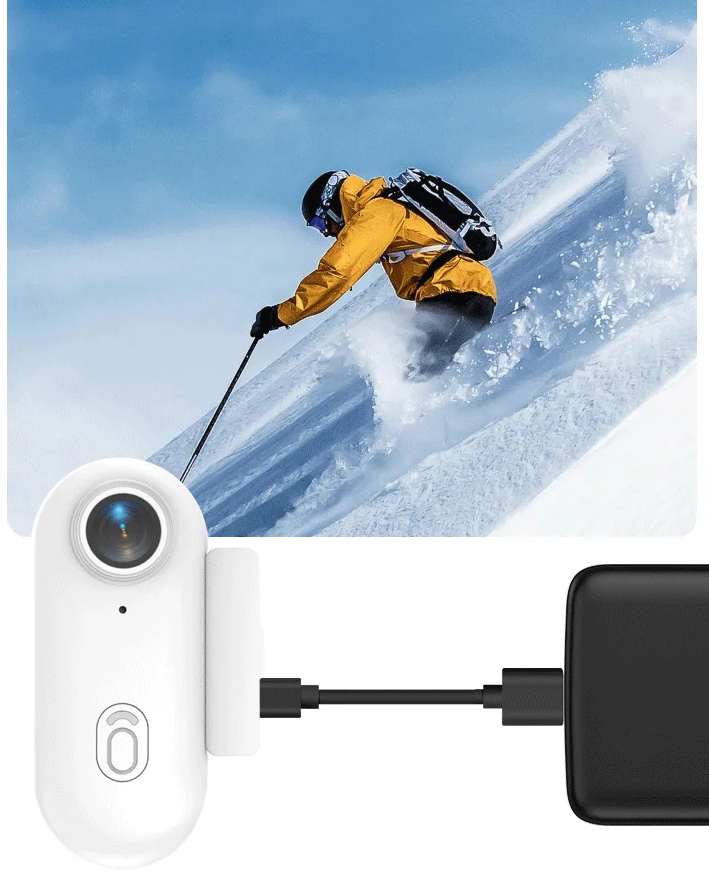 Ultra-Compact 4K WiFi Action Camera – Wireless Mini Bodycam for Motorcycle Helmet Perfect for Capturing Every Outdoor Adventure