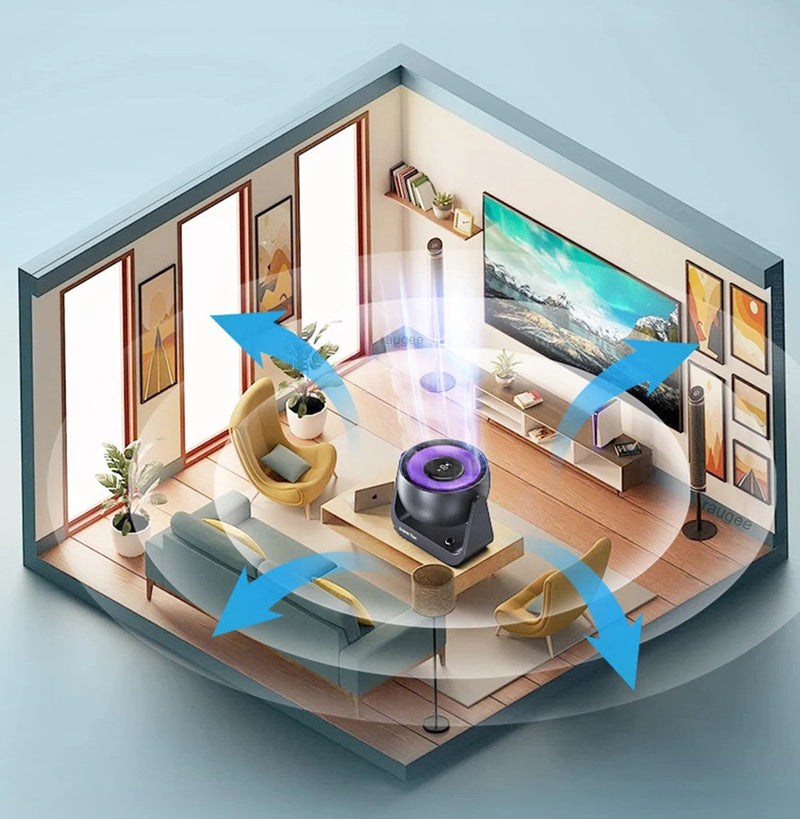 Wireless Adjustable Air Conditioner Fan Light – Rechargeable Turbo Cooling for Desktop & Wall-Mounted Comfort
