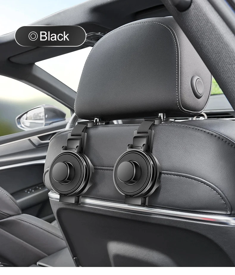 Car Seat Headrest Hook & Cup Holder – Multi-Functional Backseat Organizer for Bags & Drinks