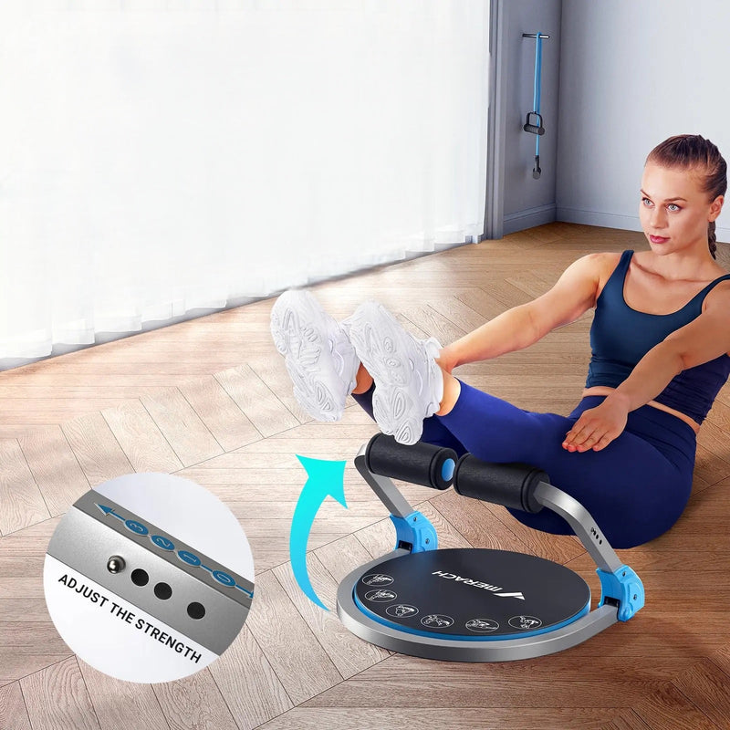 Automatic Rebound AB Trainer – Adjustable Sit-Up Machine with Resistance Settings for Home Gym Full-Body Core Workouts