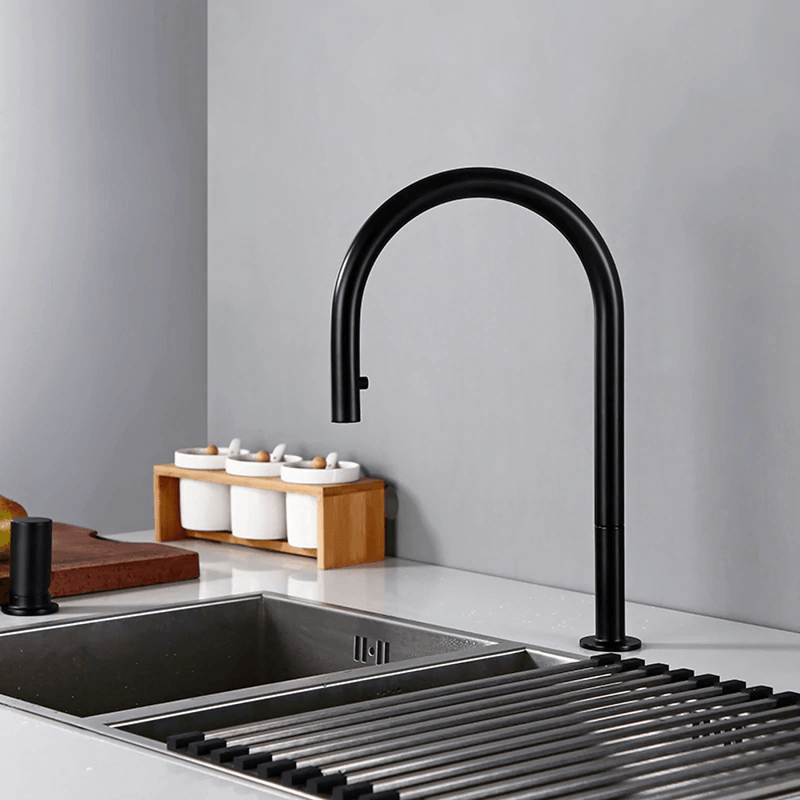 2-Hole Kitchen Faucet With Pull Out Spout