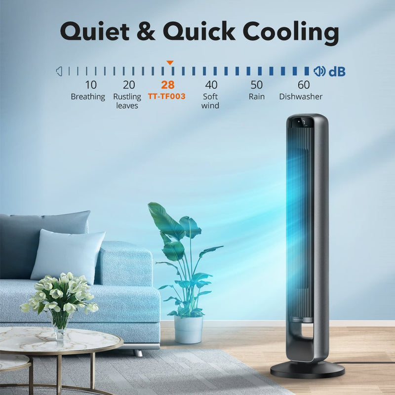 120 Degree Oscillating Smart Tower Fan