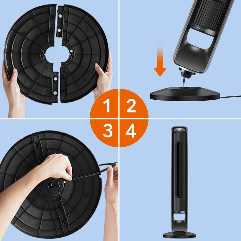 120 Degree Oscillating Smart Tower Fan