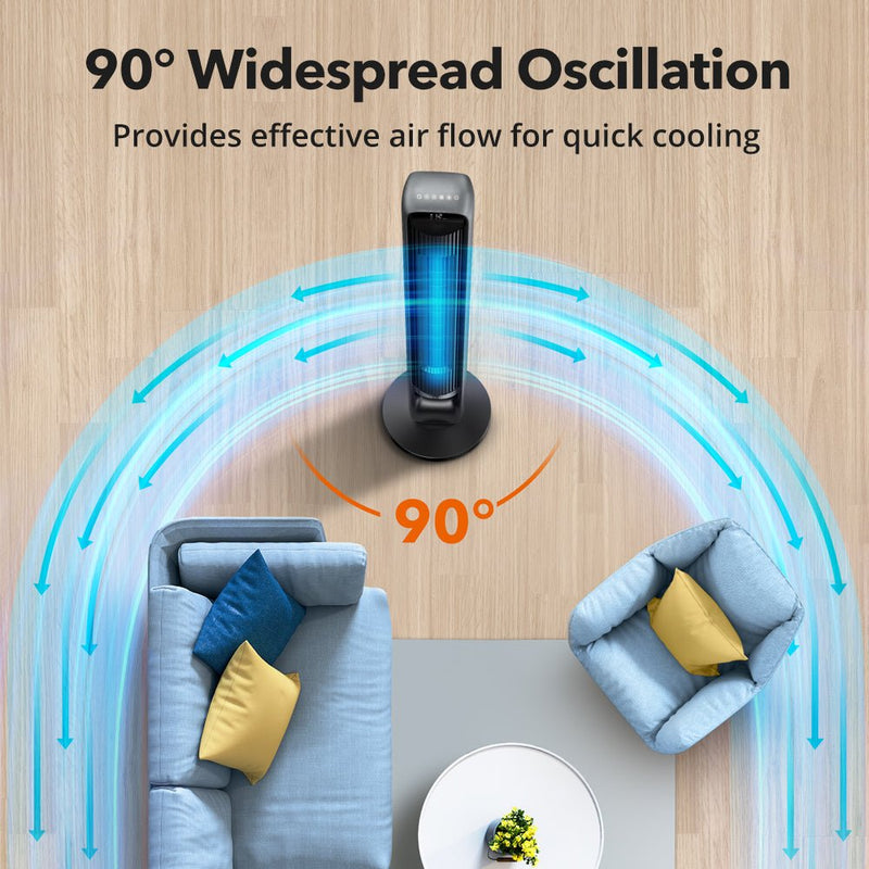 120 Degree Oscillating Smart Tower Fan