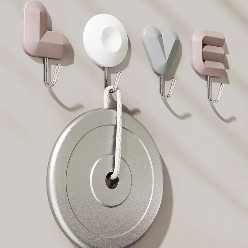Wall-Mounted Hat Organizer - 6-Hook L Shaped Rack for Baseball Caps, Belts, and Accessories