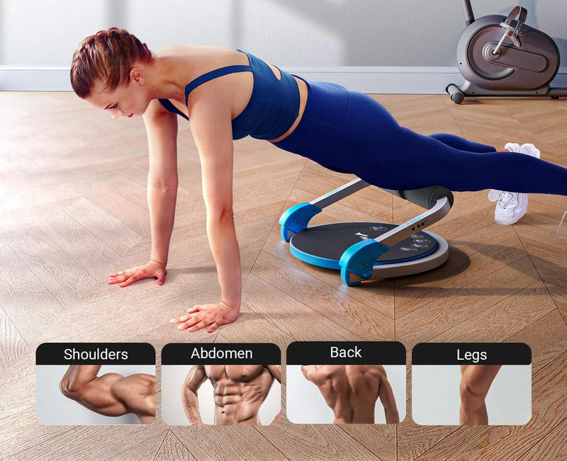 Automatic Rebound AB Trainer – Adjustable Sit-Up Machine with Resistance Settings for Home Gym Full-Body Core Workouts