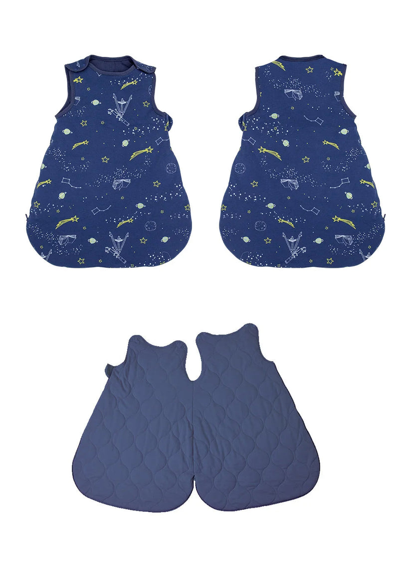 Cozy Baby Sleeping Bag – Anti-Kick Blanket for Infants 0-24 Months with Starry Print