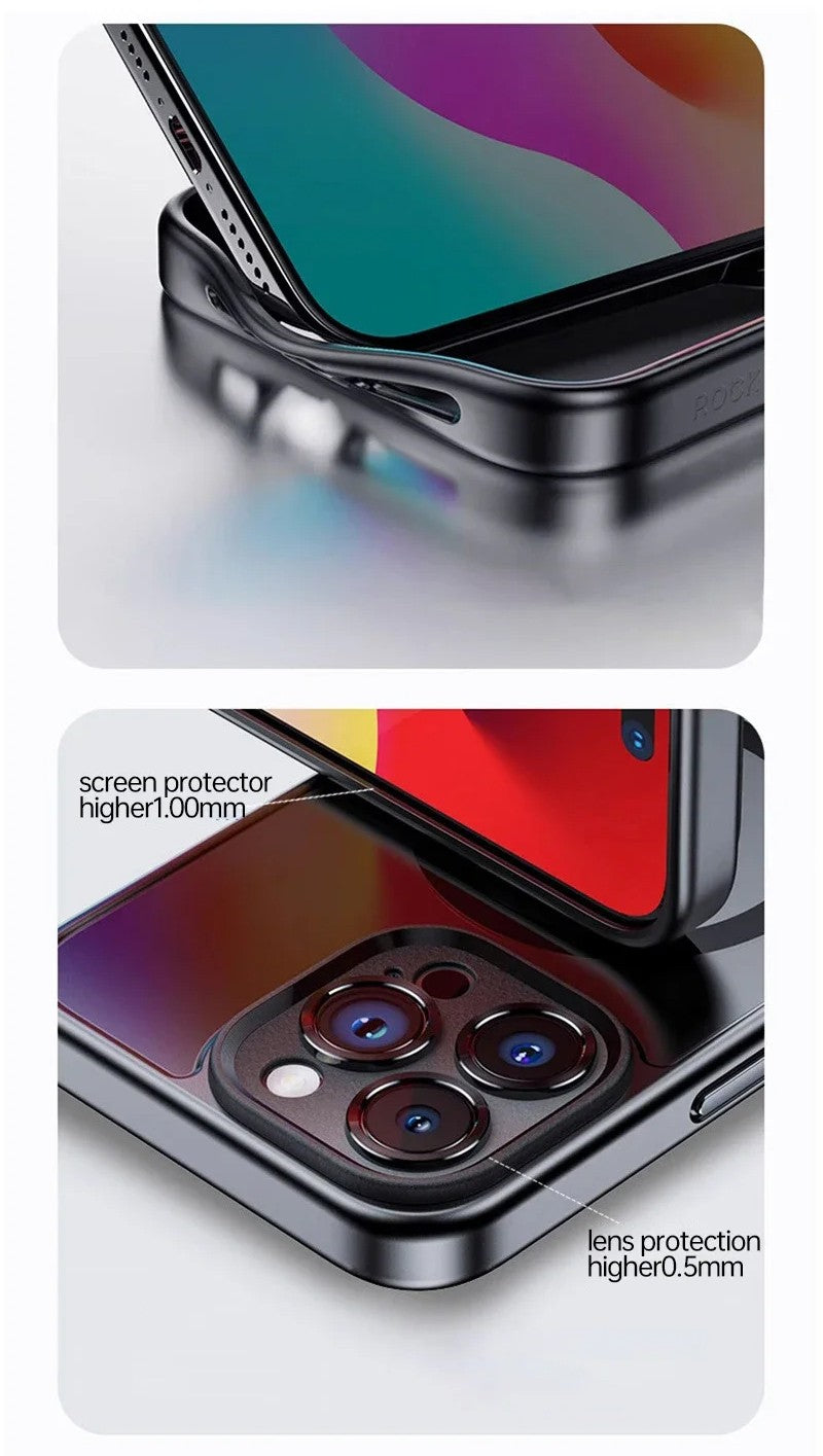 DIY E-Ink Screen Phone Case – Smart Shockproof Cover with Battery-Free Selfie Projection for iPhone 14/15/13 Pro Max