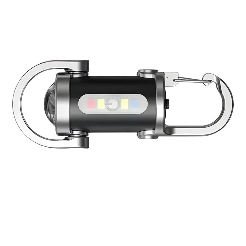 Rechargeable LED Keychain Work Light – Ultra-Bright, Compact, Multifunctional Emergency Flashlight with Keyring for Outdoor & Home Inspections