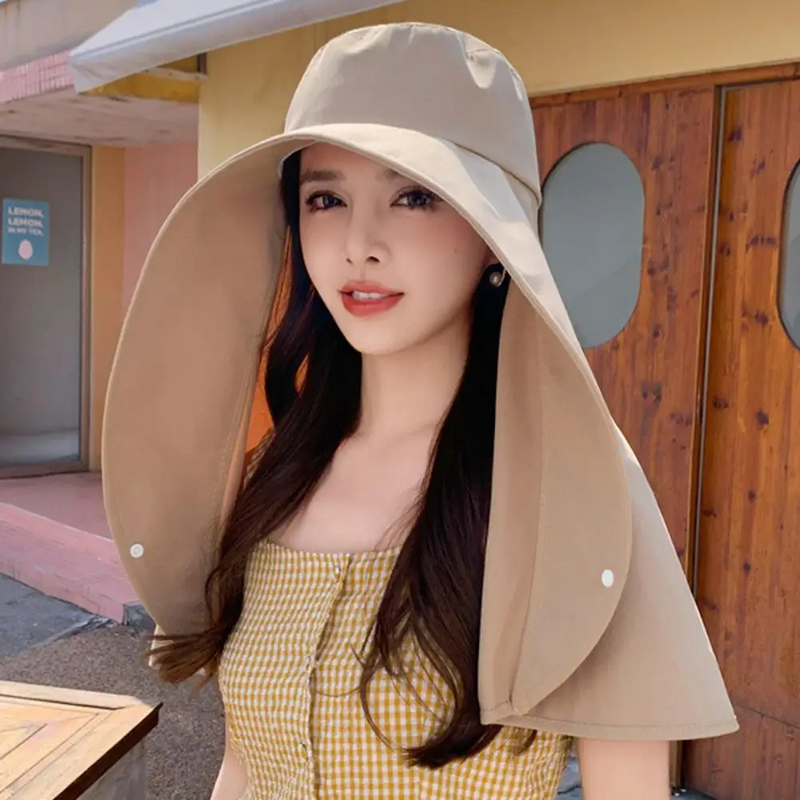 Moisture-Wicking Wide Brim Sun Hat – Breathable, Quick-Dry & Skin-Friendly UV Protection Hoodie Hat