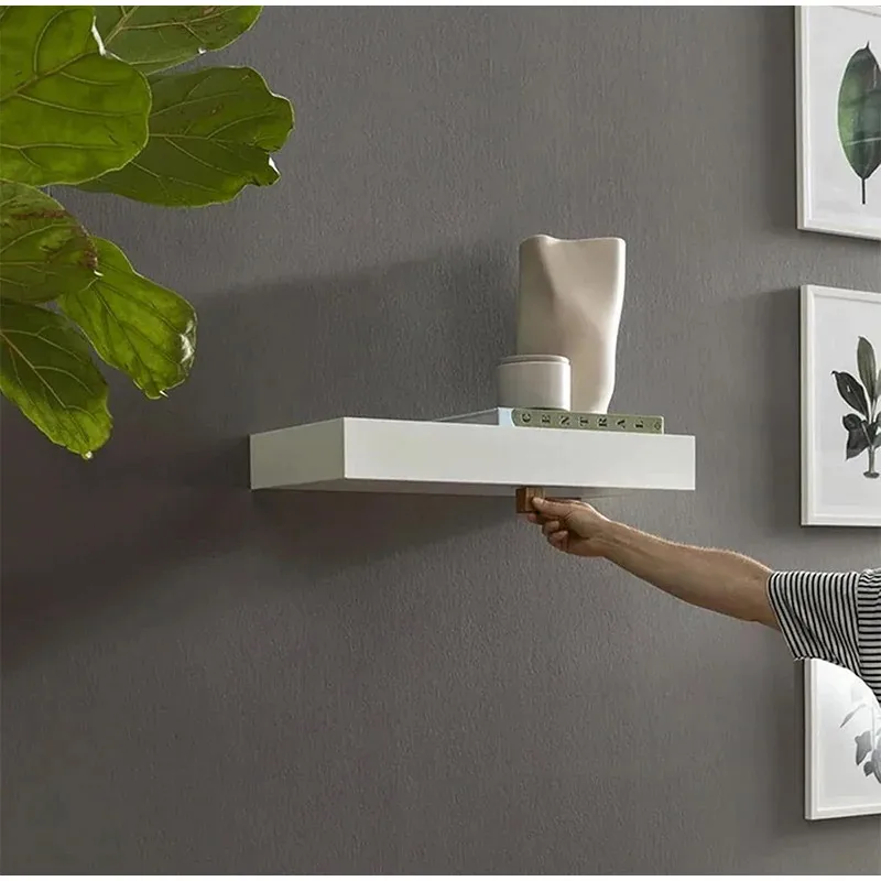 Floating Wall Shelf – Hidden Compartment Wooden Storage for a Touch of Magic in Your Space