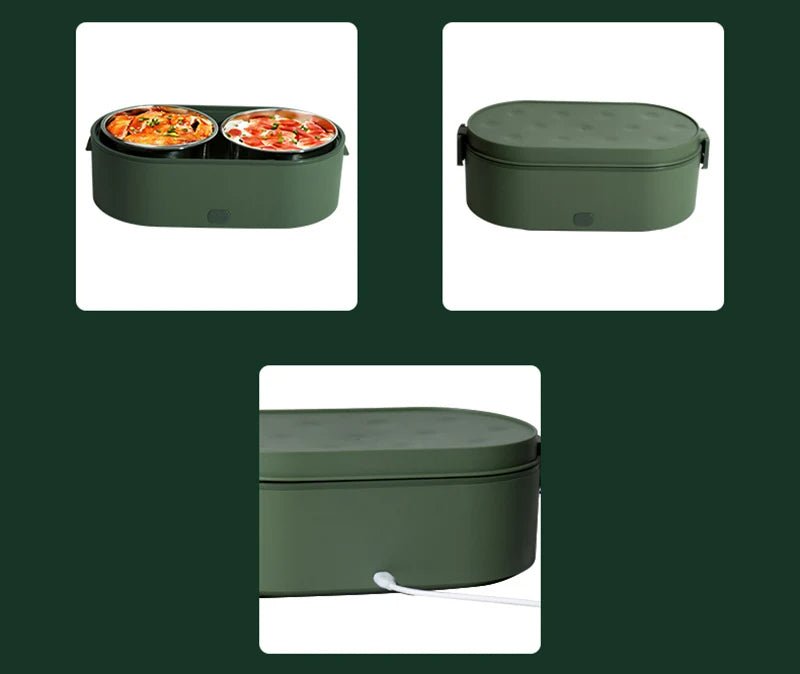 Portable USB Electric Heating Lunch Box – Car & Office Food Warmer for Students, 24V/12V/5V Heating Options