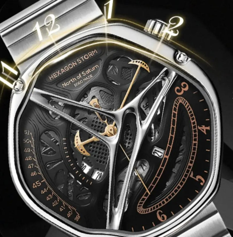 Watch Concept Female Boys Trend - Hollow Design Premium Non-Mechanical Watch for Men, Unique Stylish Timepiece for Daily Wear