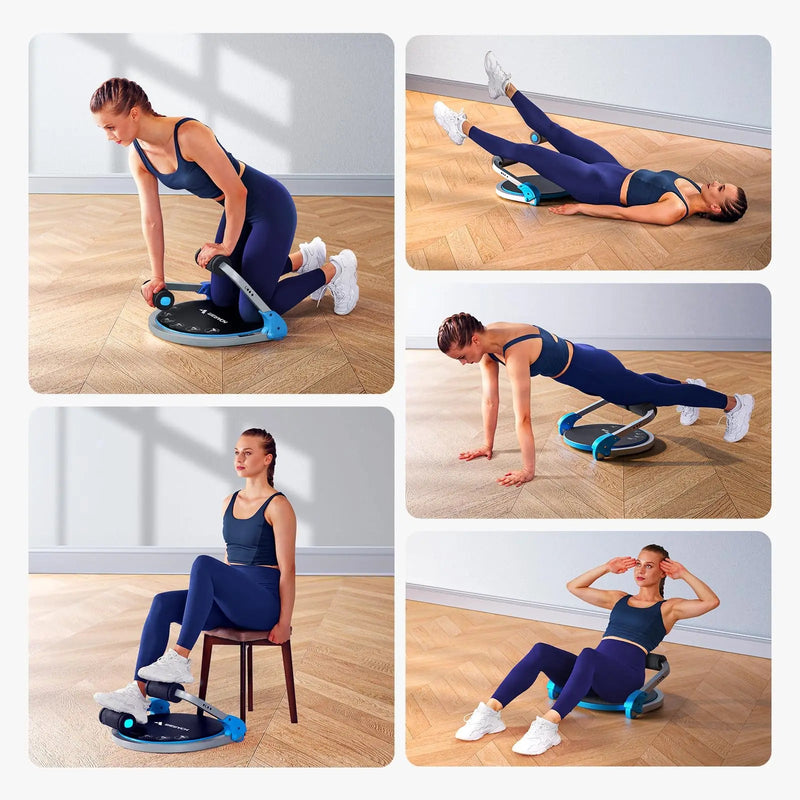 Automatic Rebound AB Trainer – Adjustable Sit-Up Machine with Resistance Settings for Home Gym Full-Body Core Workouts