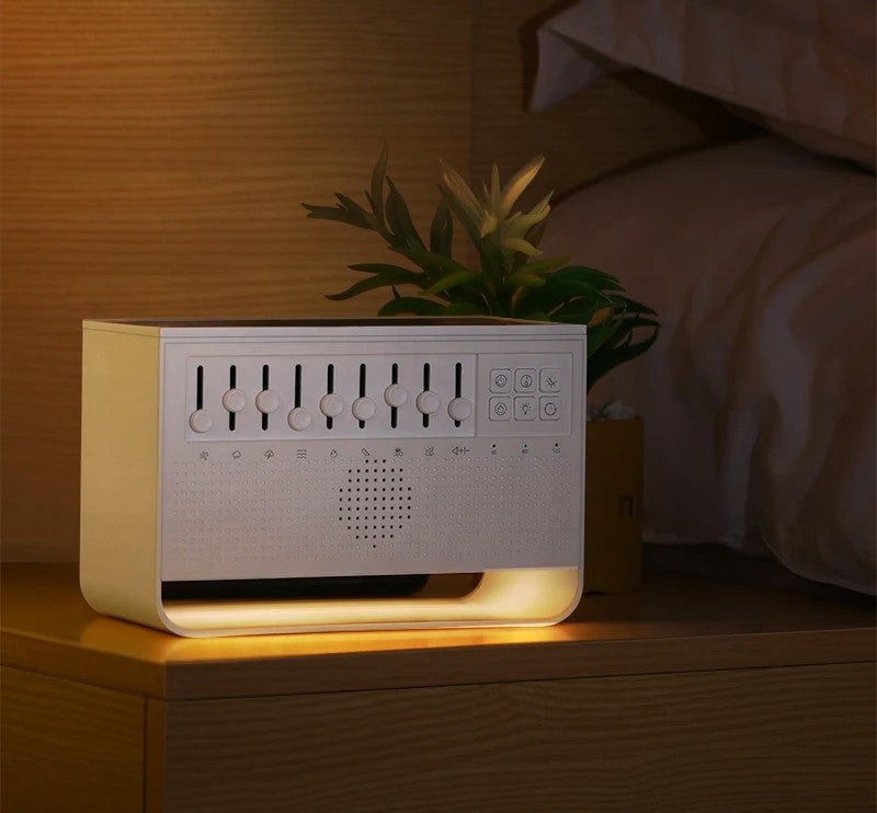 Essential Oil Diffuser & Air Humidifier with Speaker– 3in1 200ML with 8 Natural Sounds & White Noise for Better Sleep & Calm