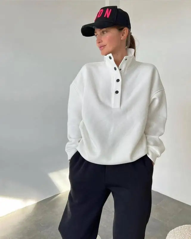 Oversized Hooded Tracksuit Set – 2 Piece Fashion Pullovers & Pants for Casual Streetwear Looks