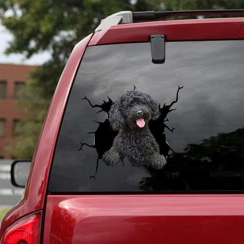 Doggy Windshield "Breaking" Decals | 12" x 12"