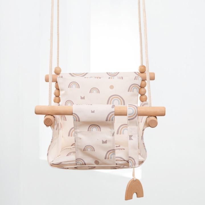 Cotton Canvas Hanging Baby Swing Chair