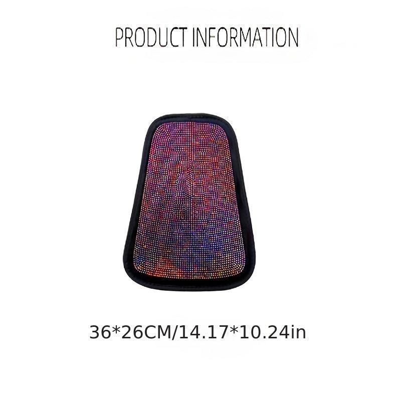 1pc Bling Auto Car Neck Pad Crystal Rhinestone Artificial Diamond Head Pad Pillow Women Girls Car Interior Accessories