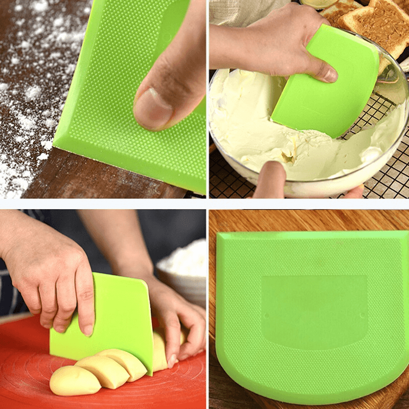 1pc Plastic Cake Cream Spatula Dough Knife Butter Scraper With Plain Smooth Edge Baking Tool For RV