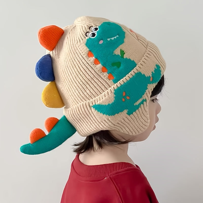 Dinosaur Winter Hat for Kids – Thick Warm Hat with Ear Protection for Boys & Girls, Adorable Design for Cold Weather Comfort