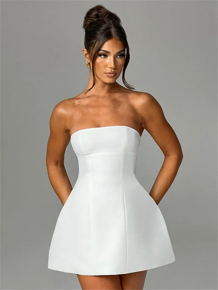 Backless Slim Mini Tube Dress – Sexy Patchwork Summer Party Dress for a Chic & Elegant Look