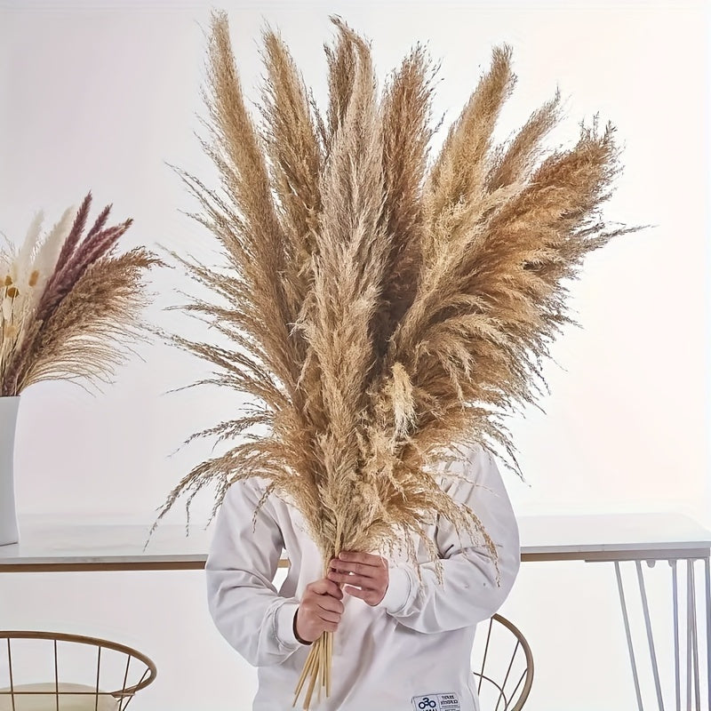 Dried Pampas Grass & Wild Flowers –30 pcs Pampas Elegant Boho Wedding Decor, Summer Table Centerpiece or Thoughtful Gift for Seasonal Celebrations