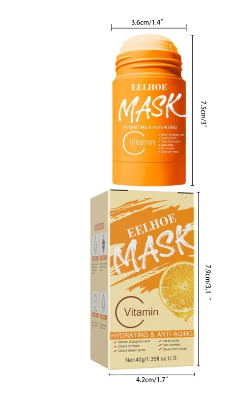 Green Tea Mud Mask Stick – Solid Oil-Control Formula for Deep Pore Cleansing, Skin Brightening, and Blackhead Removal Treatment