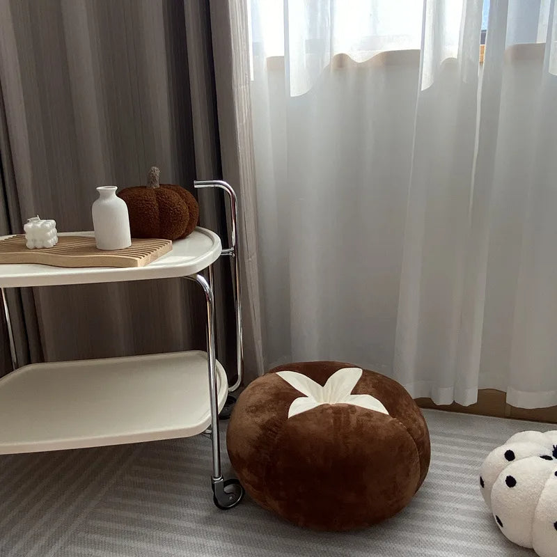 Tomato-Shaped Cushion – Thickened Round Pillow for Window Seat or Bedroom with a Fun Vegetable Design