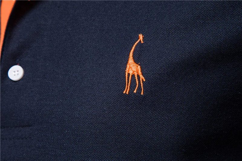 Embroidered Cotton Polo Shirts – Slim Fit Cotton Polos for Men with Casual Solid Color and Elegant Touch