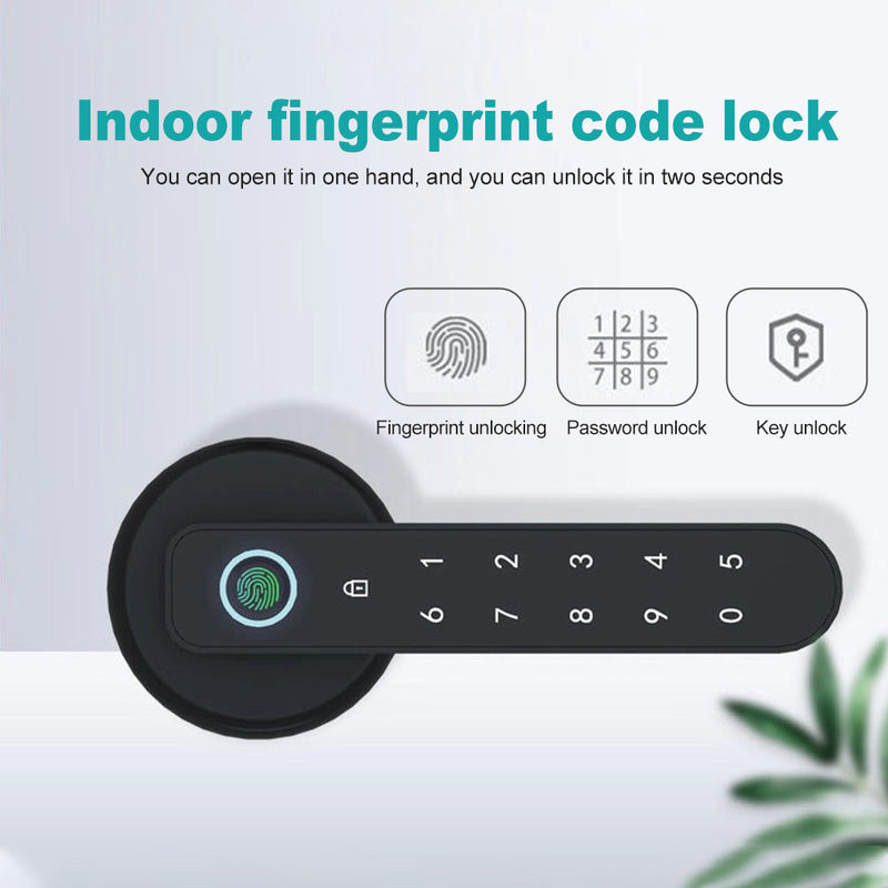 Fingerprint Smart Door Lock, Mobile App Remote Control Door Lock with Fingerprint